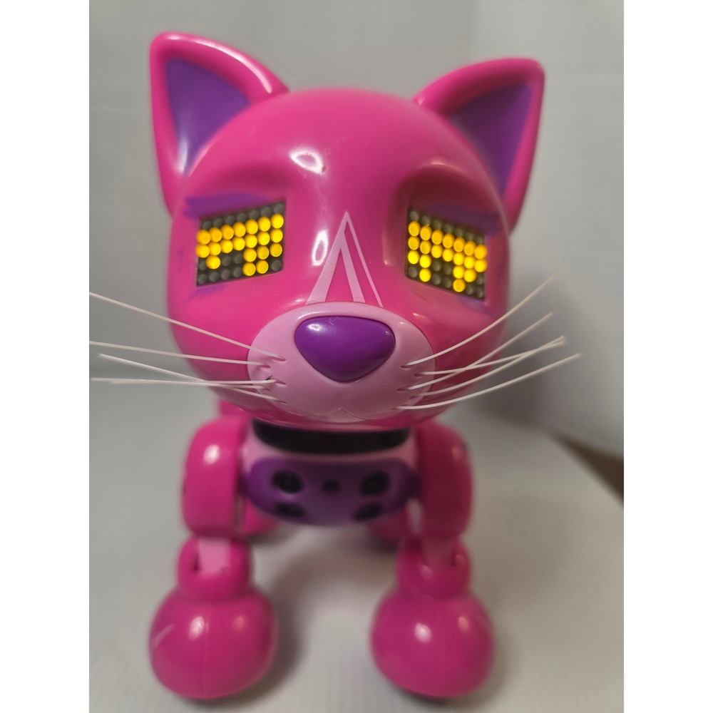 Spin Master Zoomer Meowzy Arista Robot Cat Small Pink Good 20124421